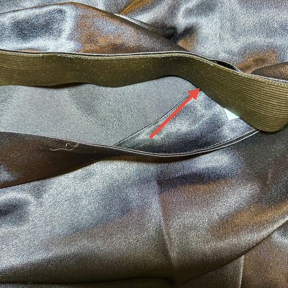 Alcea Rosea Satin Bias Cut Midi Skirt Sz XXL - Picture 9 of 11